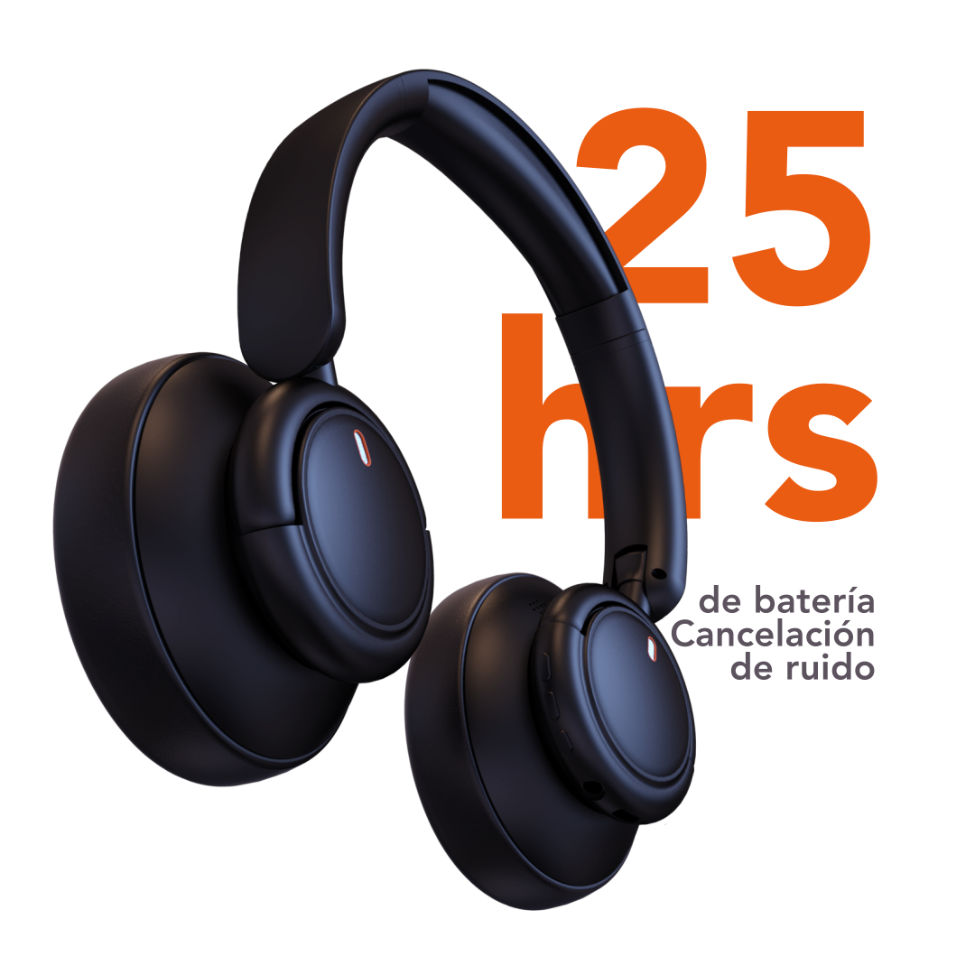 Quamtum Neo-Tech QX Pro — Audífonos Over-Ear Bluetooth con ANC y 50 hrs de batería