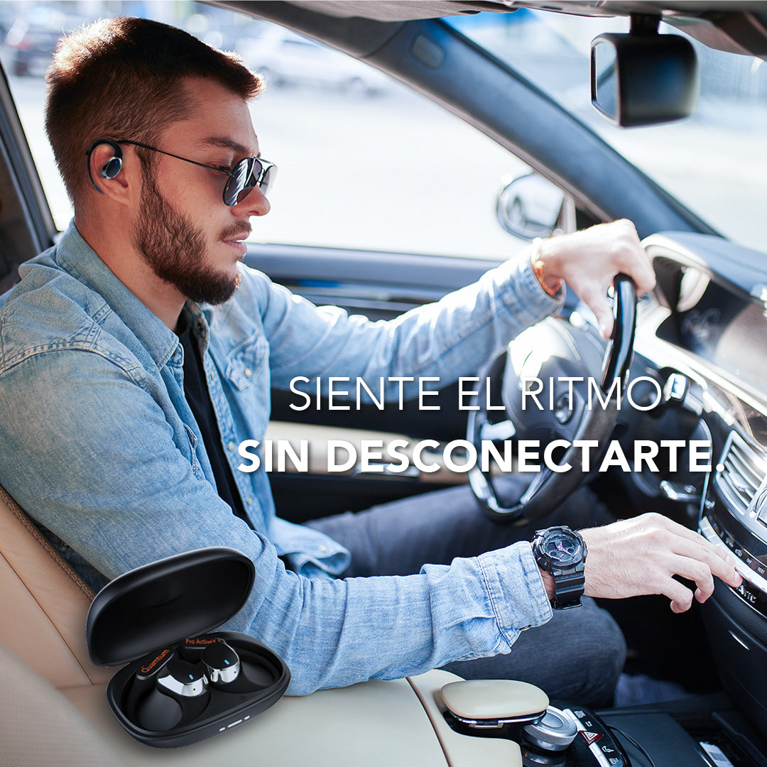 KIt Office Audífonos Pro Active X1 Oído Abierto con Bluetooth 5.3 y 18 Horas + Cable USB-C 60W 2 Metros Quamtum