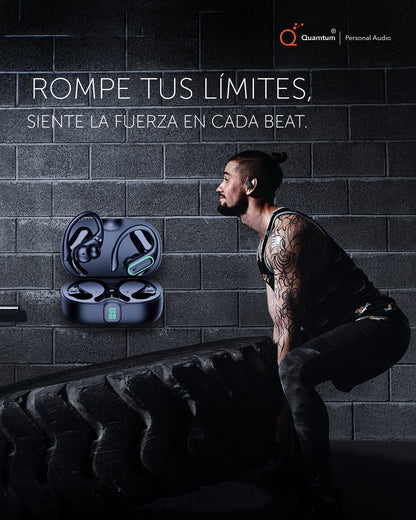 KIt Audífonos Deportivos Pro Sport X1 Bluetooth + Cable USB-A 60W 2 Metros| Quamtum