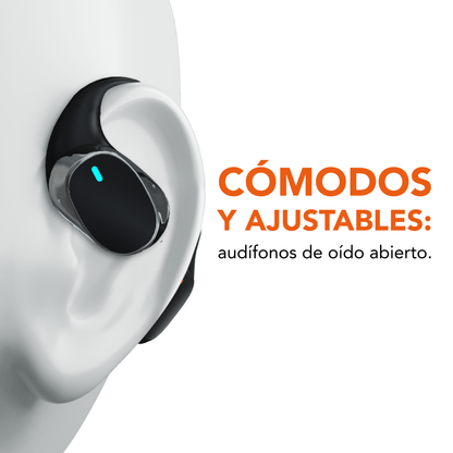 Quamtum Pro Active X1 — Audífonos Open-Ear Bluetooth con Conexión Dual y ENC